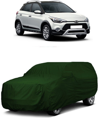 ANTOFY Car Cover For Hyundai i20 Active 1.4 SX with AVN (With Mirror Pockets)(Green)