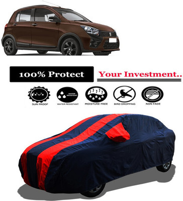 Amexride Car Cover For Maruti Suzuki CelerioX AMT ZXI Option (With Mirror Pockets)(Red)