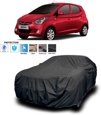 PAGORA Car Cover For Hyundai Eon (With Mirror Pockets)(Black)