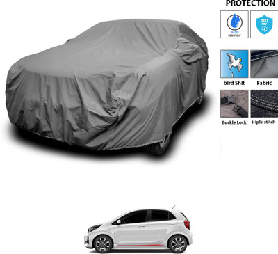 PAGORA Car Cover For Kia Picanto (With Mirror Pockets)(Grey)