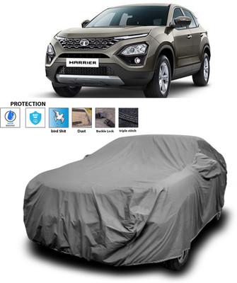 PAGORA Car Cover For Tata Harrier (With Mirror Pockets)(Grey)