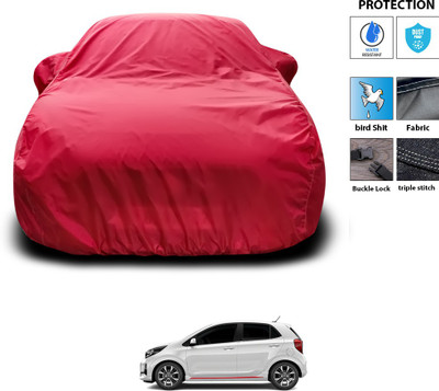 PAGORA Car Cover For Kia Picanto (With Mirror Pockets)(Maroon)