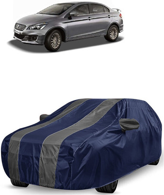 ANTOFY Car Cover For Maruti Suzuki Ciaz RS ZDi Plus SHVS (With Mirror Pockets)(Grey, Blue)