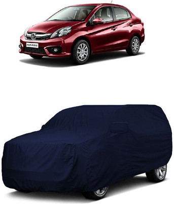 ANTOFY Car Cover For Honda Amaze SX i-DTEC (With Mirror Pockets)(Blue)