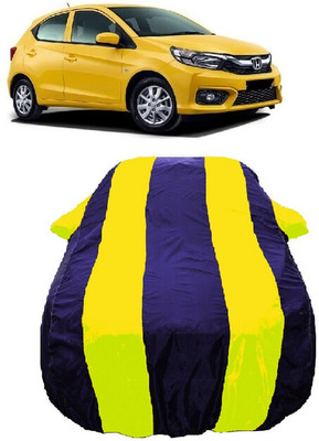 Wegather Car Cover For Honda Brio S MT (With Mirror Pockets)(Yellow)