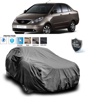 CODOKI Car Cover For Tata Indigo CS (With Mirror Pockets)(Grey)
