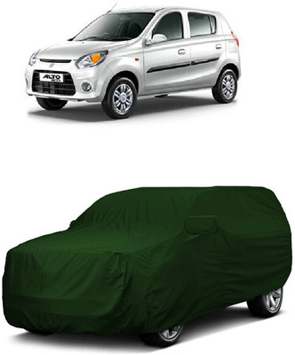 ANTOFY Car Cover For Maruti Suzuki Alto 800 Std Optional (With Mirror Pockets)(Green)