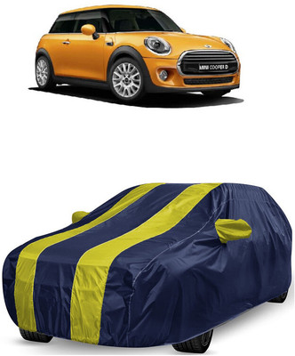 ANTOFY Car Cover For Mini Cooper Cooper 3 Door Cooper D Diesel (With Mirror Pockets)(Yellow, Blue)