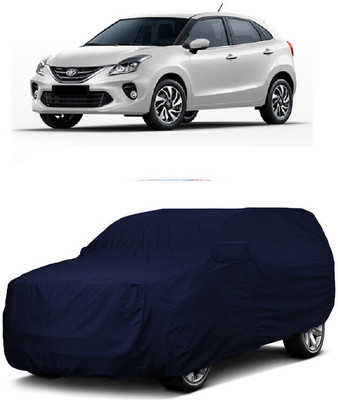 ANTOFY Car Cover For Toyota Glanza V CVT Petrol (With Mirror Pockets)(Blue)