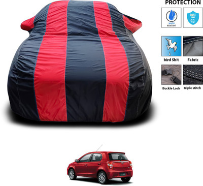 PAGORA Car Cover For Toyota Etios Liva (With Mirror Pockets)(Red)