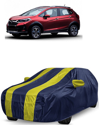 ANTOFY Car Cover For Honda WRV i-DTEC S (With Mirror Pockets)(Yellow, Blue)