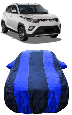 Wegather Car Cover For Mahindra KUV100 mFALCON D75 K4 5str (With Mirror Pockets)(Blue)