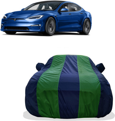 Tricway Car Cover For Tesla Model X Electric(Battery) (With Mirror Pockets)(Green)