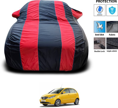 PAGORA Car Cover For Tata Indica Vista (With Mirror Pockets)(Red)