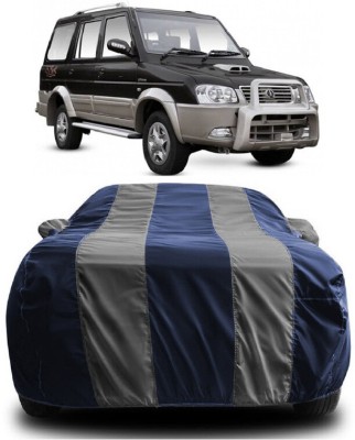 SUGASHRI Car Cover For ICML Extreme Winner CRDFi PS AC 9Seater BSIII (With Mirror Pockets)(Grey, Blue)