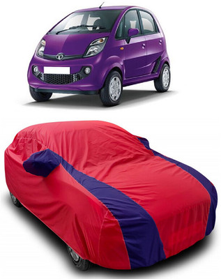ANTOFY Car Cover For Tata Nano CNG XM (With Mirror Pockets)(Red, Blue)