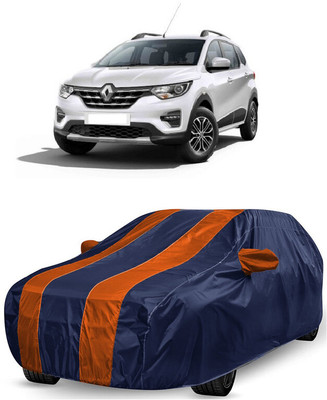 ANTOFY Car Cover For Renault Triber RXL Petrol (With Mirror Pockets)(Orange, Blue)