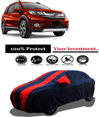 Amexride Car Cover For Honda BRV i-DTEC V MT (With Mirror Pockets)(Red)
