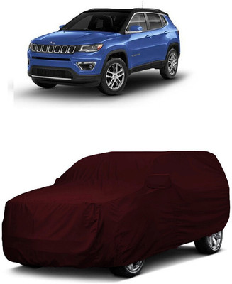 ANTOFY Car Cover For Jeep Compass 2.0 Limited Plus Diesel (With Mirror Pockets)(Maroon)