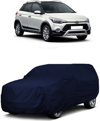 ANTOFY Car Cover For Hyundai i20 Active 1.4 SX with AVN (With Mirror Pockets)(Blue)