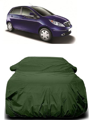 Autoprime Car Cover For Tata Vista Tech (With Mirror Pockets)(Green)