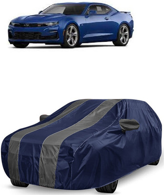 ANTOFY Car Cover For Chevrolet Camaro 3.6L (With Mirror Pockets)(Grey, Blue)