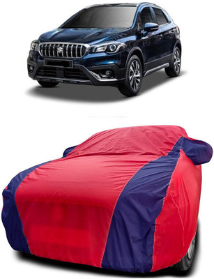 Autoprime Car Cover For Maruti Suzuki S-Cross Alpha DDiS 200 SH Diesel (With Mirror Pockets)(Red, Blue)