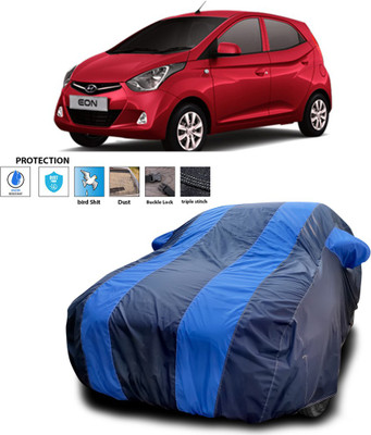 CODOKI Car Cover For Hyundai Eon (With Mirror Pockets)(Blue)