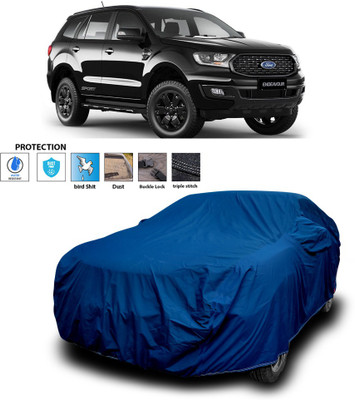 PAGORA Car Cover For Ford Endeavour (With Mirror Pockets)(Blue)