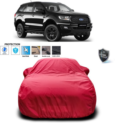 PAGORA Car Cover For Ford Endeavour (With Mirror Pockets)(Maroon)