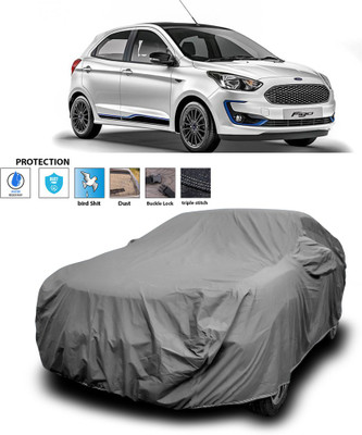 PAGORA Car Cover For Ford Figo (With Mirror Pockets)(Grey)