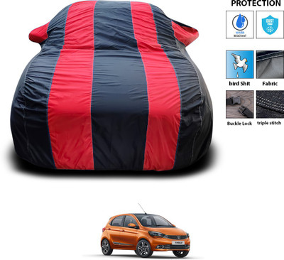 PAGORA Car Cover For Tata Tiago (With Mirror Pockets)(Red)