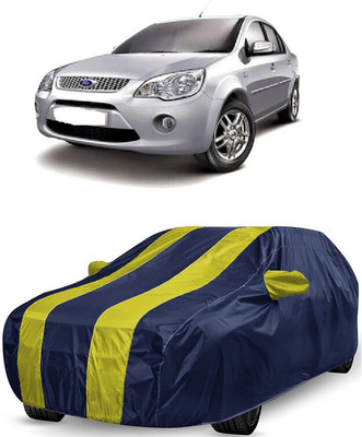 ANTOFY Car Cover For Ford Fiesta Classic (With Mirror Pockets)(Yellow, Blue)