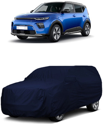 ANTOFY Car Cover For Kia Soul EV (With Mirror Pockets)(Blue)