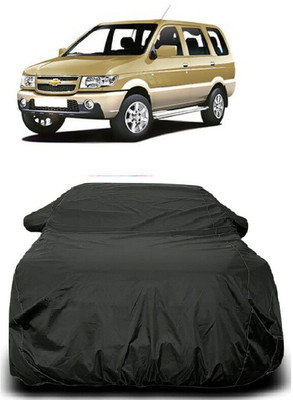 Autoprime Car Cover For Chevrolet Tavera 7 STR (With Mirror Pockets)(Grey)