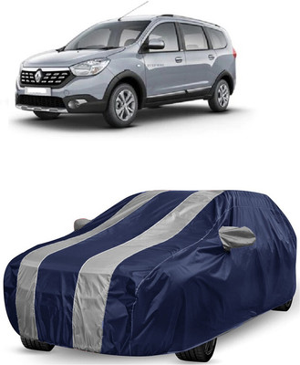 ANTOFY Car Cover For Renault Lodgy Stepway 110PS RXZ 7S Diesel (With Mirror Pockets)(White, Blue)