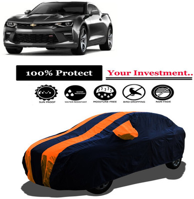 Amexride Car Cover For Chevrolet Camaro 6.2L (With Mirror Pockets)(Orange)