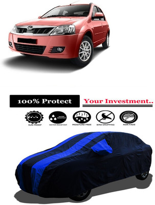Amexride Car Cover For Mahindra E Verito D4 (With Mirror Pockets)(Multicolor)