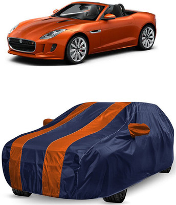 ANTOFY Car Cover For Jaguar F-Type 5.0 Convertible SVR Petrol (With Mirror Pockets)(Orange, Blue)