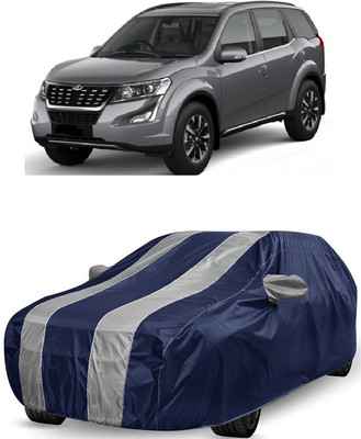 ANTOFY Car Cover For Mahindra XUV500 W3 Diesel (With Mirror Pockets)(White, Blue)