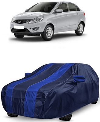 ANTOFY Car Cover For Tata Zest Revotron 1.2T XE Petrol (With Mirror Pockets)(Blue, Blue)