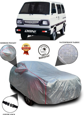GOSHIV-car and bike accessories Car Cover For Maruti Omni (With Mirror Pockets)(Silver)