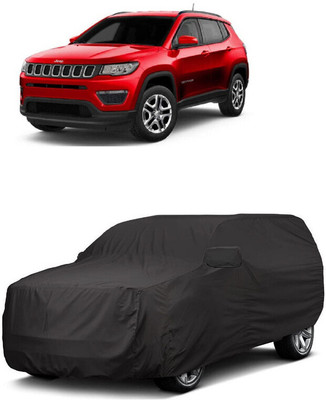 ANTOFY Car Cover For Jeep Compass 1.4 Sport Plus Petrol (With Mirror Pockets)(Grey)