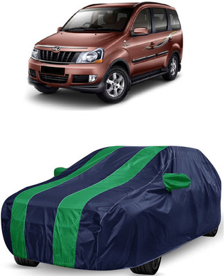 ANTOFY Car Cover For Mahindra Xylo D4 BS III (With Mirror Pockets)(Green, Blue)