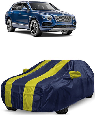 ANTOFY Car Cover For Bentley Bentayga V8 (With Mirror Pockets)(Yellow, Blue)