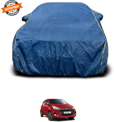 PAGORA Car Cover For Hyundai Grand i10 (With Mirror Pockets)(Blue)
