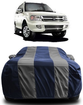 SUGASHRI Car Cover For Tata Safari DICOR 2.2 LX 4x2 (With Mirror Pockets)(Grey, Blue)