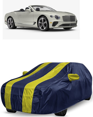 ANTOFY Car Cover For Bentley Continental GT V8 Convertible Petrol (With Mirror Pockets)(Yellow, Blue)