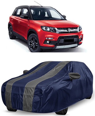 ANTOFY Car Cover For Maruti Suzuki Grand Vitara ZDi (With Mirror Pockets)(Grey, Blue)