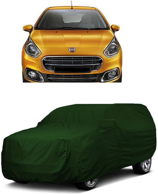 ANTOFY Car Cover For Fiat Punto EVO 90HP 1.3 Sport (With Mirror Pockets)(Green)